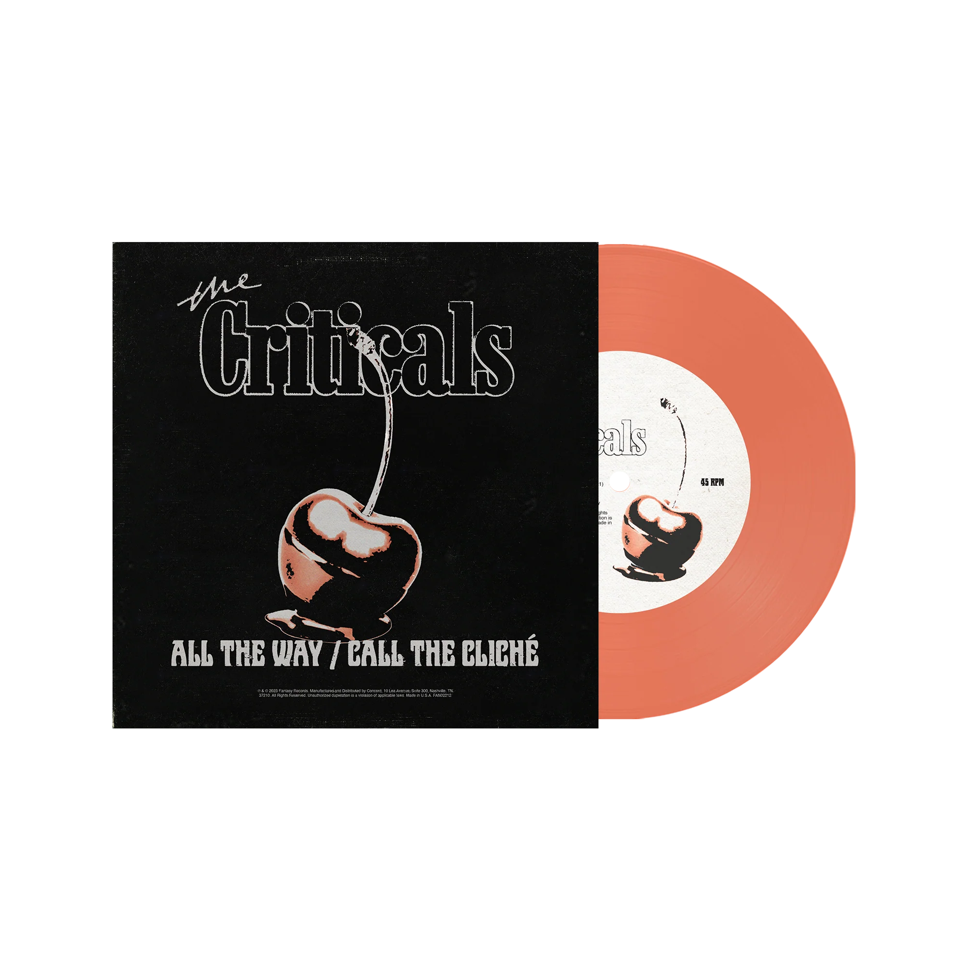 All The Way / Call The Cliché - Peach Vinyl 7”